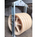 Large Diameter Wheels Power Pulley Cable Stringing Block